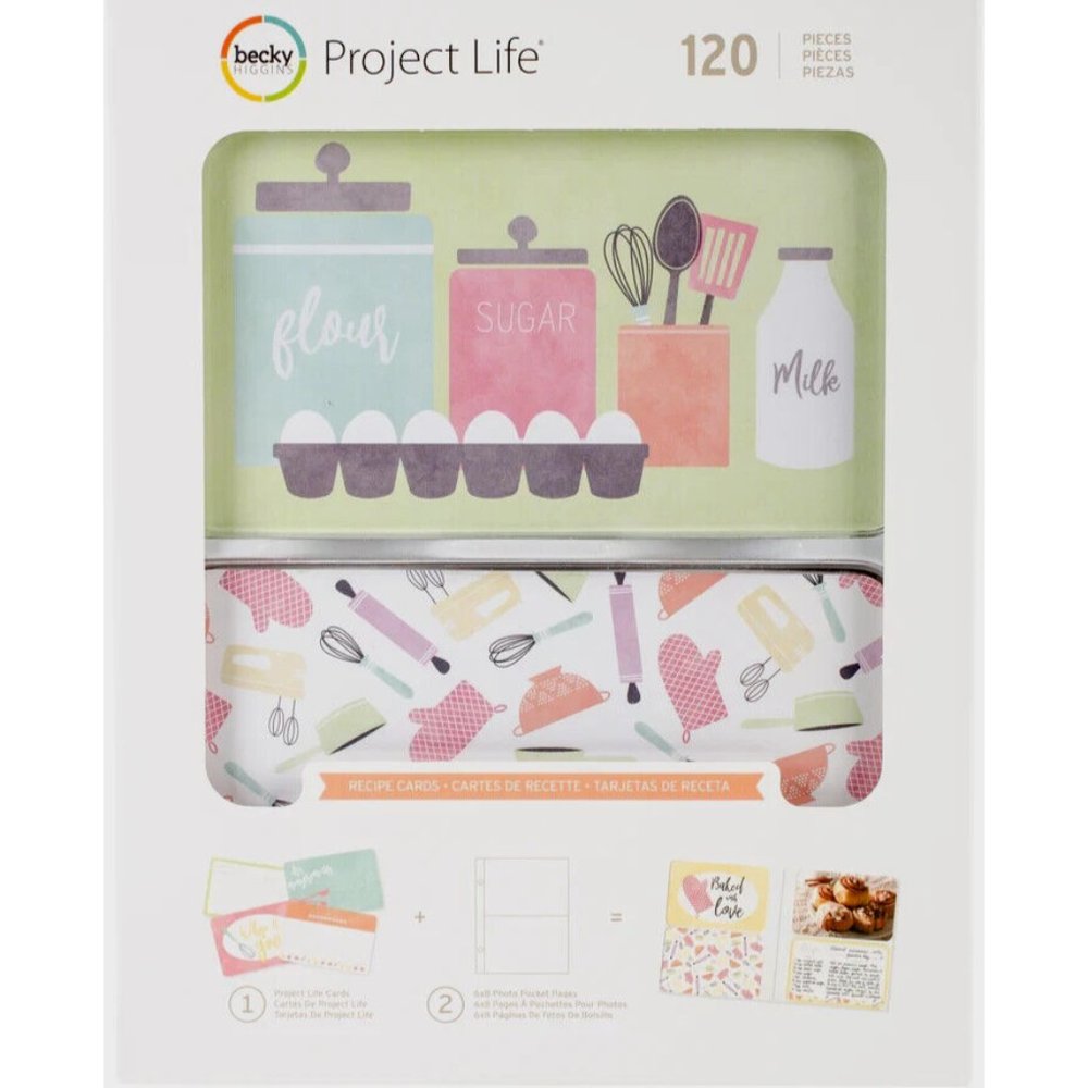 RECIPE CARDS Project Life Values ​​Kits-Recipe Cards (120 Pieces)
